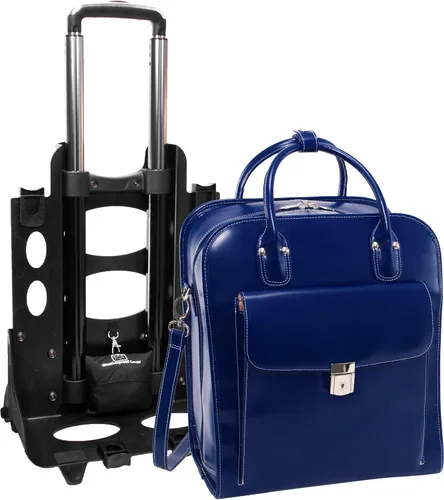 Vista 6 de McKlein - Maletín desmontable con ruedas para mujer azul marino 144 x 875 x 185 pulgadas