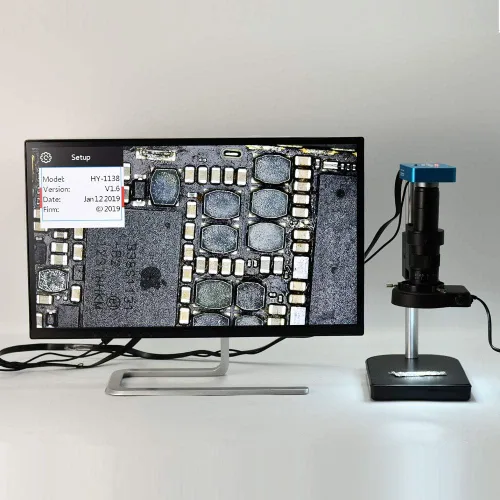Vista 6 de HAYEAR Full HD 34MP 2K 1080 p HDMI USB Industrial Electrónico Digital Video Microscopio Cámara para Teléfono CPU PCB Reparación