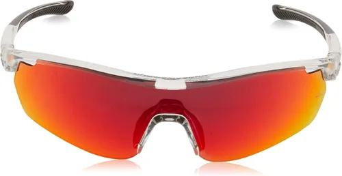 Vista 2 de Under Armour Gametime Jr. Wrap Around Sunglasses, Kids' Sunglasses with Mirrored Lenses & Non-Slip Nose Pads Crystal Black