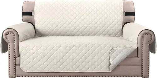 Vista 51 de MIFXIN Funda reversible para sofá, impermeable, antideslizante, lavable, con correa elástica, protector de muebles para mascotas, perros y niños