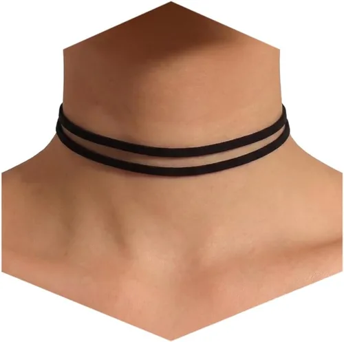 Vista 9 de Fesciory Black Necklace for Women, Adjustable Daily Goth Jewelry Gift Negro 1