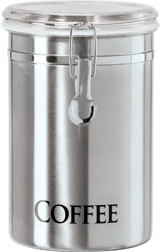 Vista 2 de OGGI Recipiente de Acero Inoxidable de 62oz - Tapa Hermética con Abrazadera, Parte Superior Transparente. Tamaño Grande 5" x 7.5" y Jumbo 8