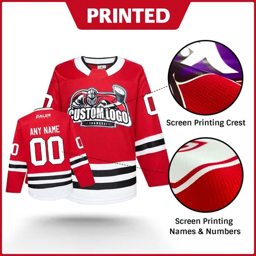 Vista 3 de Camiseta personalizada de la serie H900 National Ice Hockey League Team Practice Jersey para jóvenes a adultos mayores - Personalización