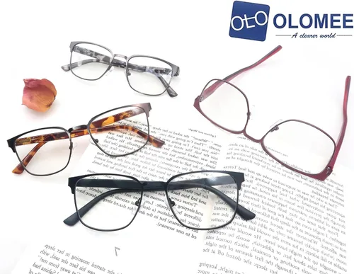 Vista 5 de Reading Glasses Women Blue Light Blocking Metal Readers Small Head/Petite Face Lightweight Cheaters 130mm Frame Width