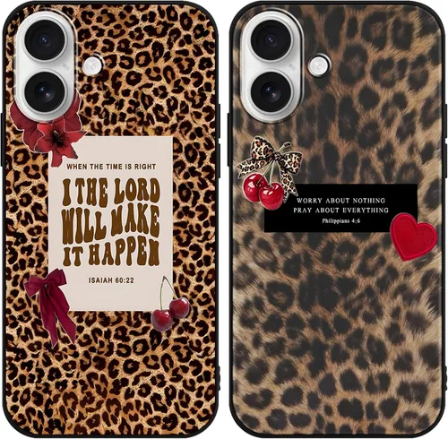 Vista 50 de Paquete de 2 fundas para iPhone 11 de 6.1 pulgadas con frase de fe Estético.