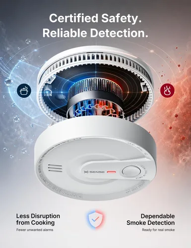 Vista 6 de Detector de humo interconectado X-Sense, batería de 10 años, SD20-W