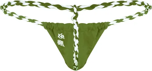 Vista 2 de Tanga de tanga sexy para hombre, con bordado japonés, para lucha, mini bikini
