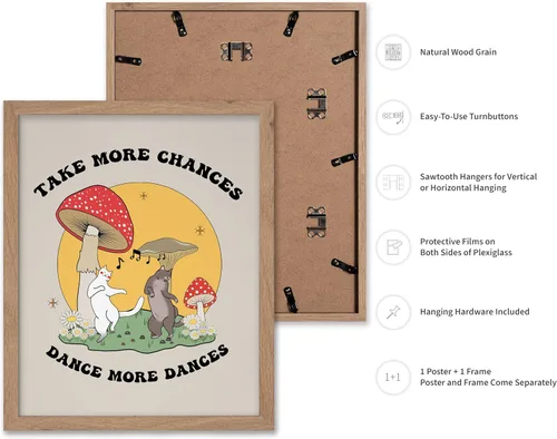 Vista 2 de Poster Master Dance More Dances Poster - Retro Dancing Cats Print - Groovy Cat Art - Preppy & Trendy Design - Positive Quotes Artwork - Dance Decor