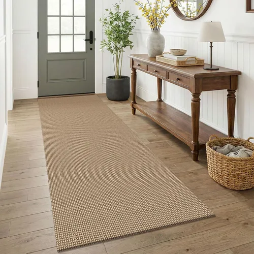 Vista 61 de KOZYFLY - Tapete para puerta de interior, lavable, pequeña, antideslizante, con respaldo de goma, felpudo de algodón para el hogar, color negro