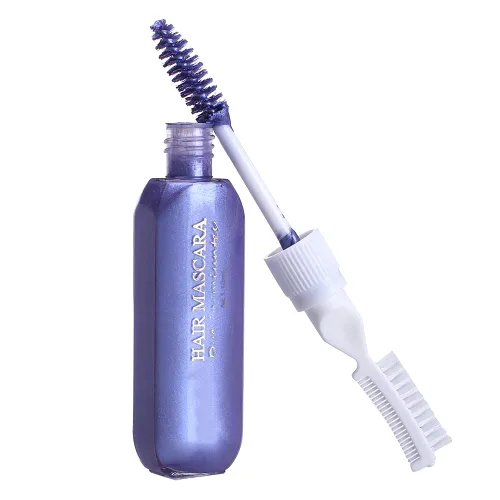 Vista 5 de Rímel temporal para el cabello, lavable, temporal, tinte para el cabello, tiza para el cabello, tinte instantáneo no tóxico (azul+verde)