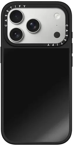 Vista 27 de CASETiFY Funda de espejo para iPhone Air [Reflejante/Compatible con Magsafe / Protección contra caídas de 4.9 pies de grado militar 1X] - Negro