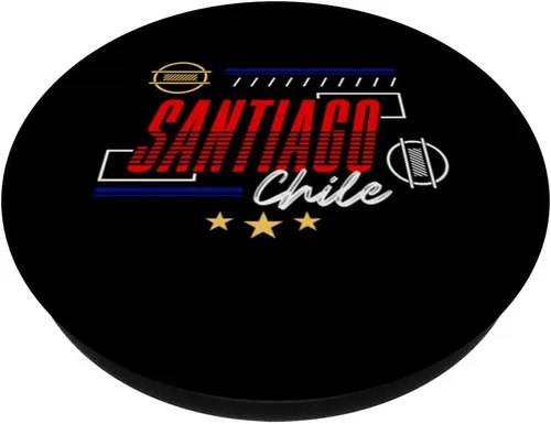 Vista 2 de Santiago Chile Famosa ciudad sudamericana chilena lugares de interés PopSockets Standard PopGrip