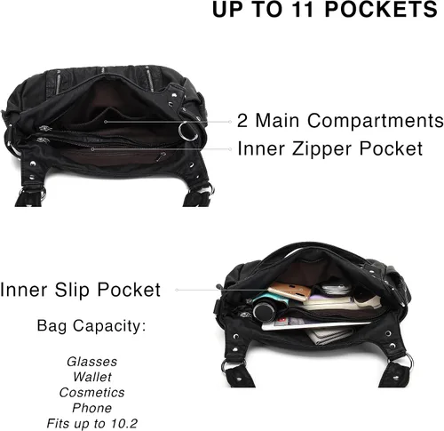 Vista 4 de Scarleton Bolso de mano para mujer, monederos para mujer, bolsos de hombro para mujer, H1292
