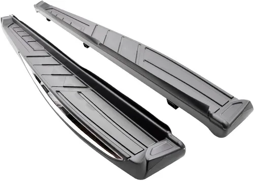Vista 5 de IKON MOTORSPORTS Estribos compatibles con Nissan Murano 2015-2024, estilo de fábrica, color negro, ABS con escalones laterales Nerf Bars, 2016 2017