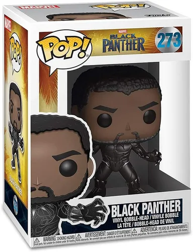Vista 3 de Funko Pop! Marvel: Black Panther Movie - Figura coleccionable de Black Panther (los estilos pueden variar) gris, 2.5 x 2.5 pulgadas