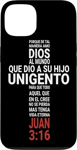 Vista 7 de Juan 3:16 Biblia Cristiana - Funda para iPhone 17