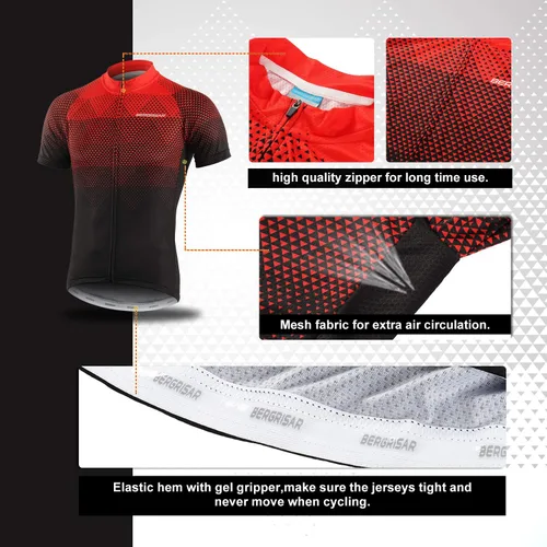 Vista 3 de BERGRISAR Camiseta de ciclismo de manga corta para hombre