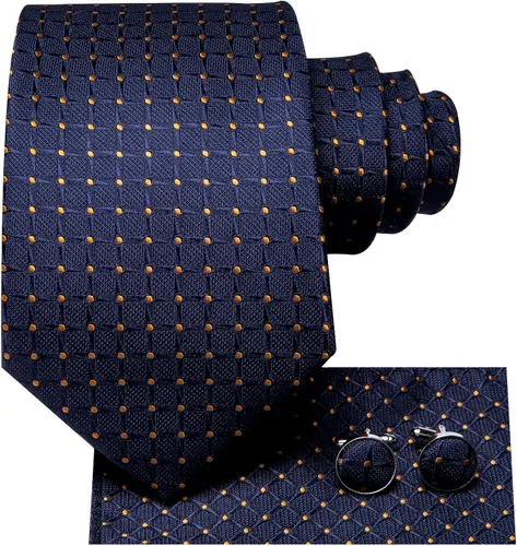 Vista 166 de Dubulle Corbata tejida de cachemira para hombre y gemelos de pañuelo para hombre, conjunto de gemelos para boda formal y negocios