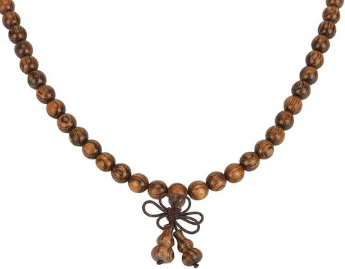 Vista 46 de Mala Beads Pulsera 108 0.315 in Meditación Sándalo Elástico..