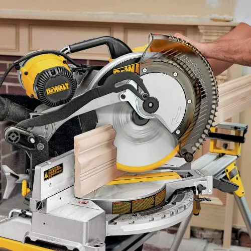 Vista 8 de DEWALT Sierra ingletadora compuesta de 12 pulgadas de doble bisel, 15 amperios (DW716)