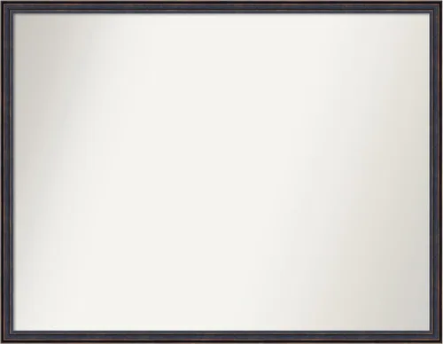 Vista 39 de Amanti Art Espejo de baño de bronce para sobre el fregadero, 25 x 26 pulgadas, espejo rectangular de bronce oscuro, marco de madera tradicional