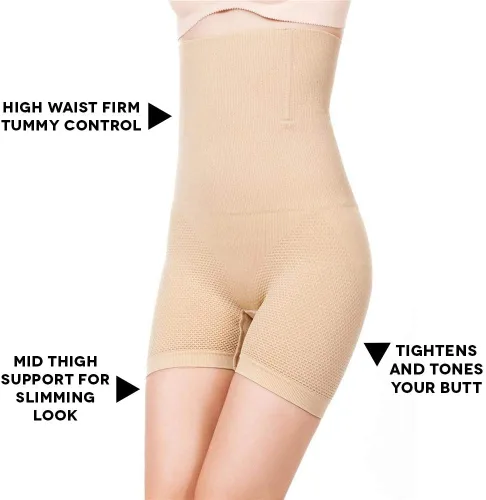 Vista 2 de ROBERT MATTHEW Brilliance - Pantalones cortos moldeadores para mujer, sin tirantes, cintura alta, moldeador de cuerpo debajo del vestido