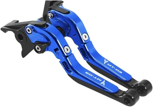 Vista 5 de F Palanca de freno para motocicleta CNC ajustable plegable extensible palanca de embrague de freno para Yamaha MT03 MT 03 Mt-03 2005-2014 Y