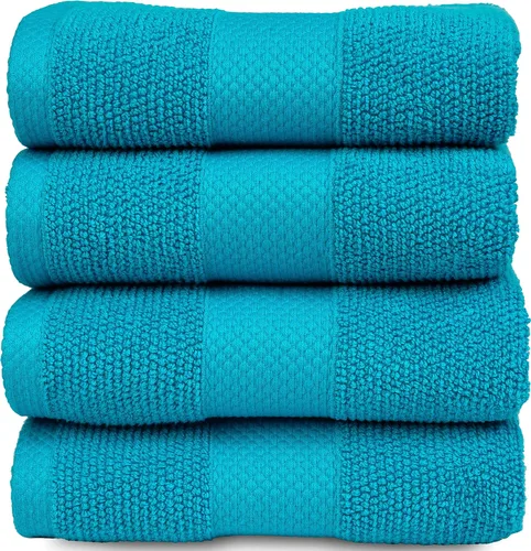 Vista 19 de MAURA Toallas de mano prémium 100% algodón de 16 x 30 pulgadas, ultra absorbentes, de secado rápido, toallas suaves para baño, toallas de mano extra