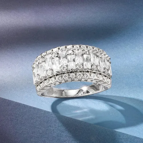 Vista 5 de Ross-Simons 2.40 ct. t.w. CZ Ring in Sterling Silver