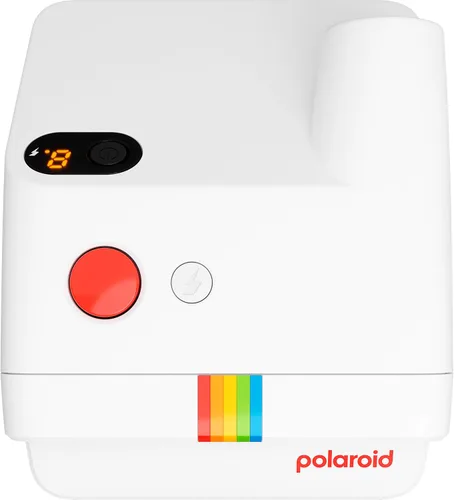 Vista 7 de Polaroid Go - Cámara instantánea (blanco) con doble paquete de película de color y paño de microfibra