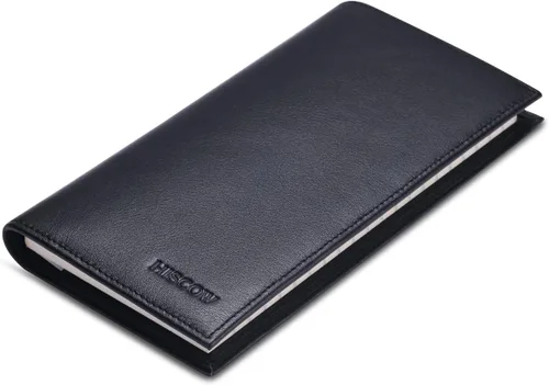 Vista 2 de HISCOW Funda minimalista para chequera, cuero de grano completo