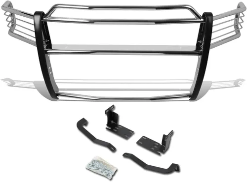 Vista 10 de DNA MOTORING GRILL-G-022-BK - Protector de rejilla para parachoques delantero, color negro, compatible con Ram 1500 09-18
