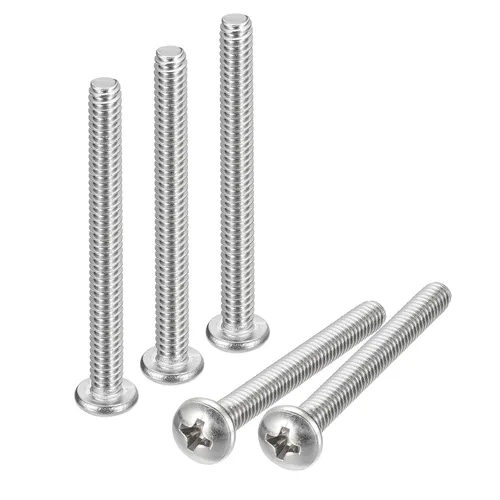 Vista 61 de uxcell Tornillos de máquina de cabeza redonda de 1/4-20x1, tornillo de acero inoxidable 304 18-8, accionamiento Phillips, totalmente roscado