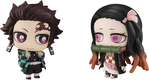 Vista 2 de Chimi Mega Buddy Series! Kimetsu no Yaiba Tanjirou Kamado & Nezuko Nakayoshi Kyoudai Set