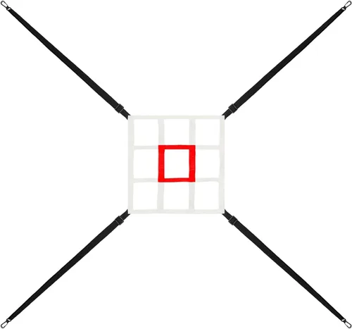 Vista 9 de Zona de ataque ajustable para red de béisbol, práctica de lanzar y golpear con precisión, para redes de 6 x 6, 7 x 7 o 8 x 8 pies Practice