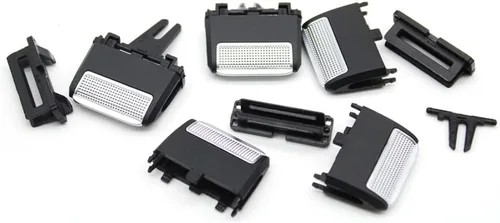 Vista 5 de Clip de lengüeta de salida de aire de CA delantero y trasero compatible con Mercedes Benz W167 GLS GLE 350 400 450 500 580 2020 2021 2022