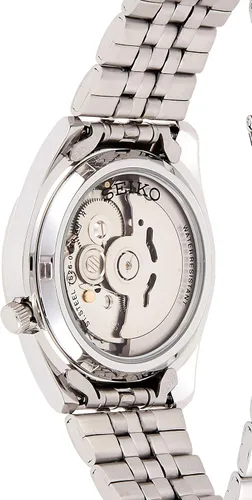 Vista 2 de SEIKO Reloj automático de acero inoxidable SNK375K para hombre, Blanco, Japonés
