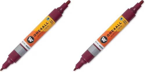 Vista 28 de Molotow ONE4ALL - Marcador acrílico de doble bomba, puntas de 0.059 in y 0.157 in, luz Amazonas, 1 cada uno (227.423)