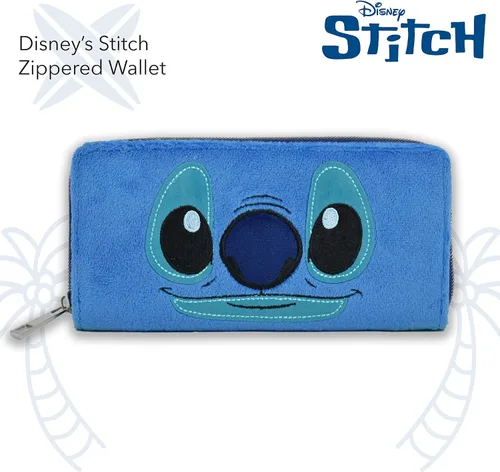 Vista 2 de Disney Lilo and Stitch Wallet with Zipper Zip Around Wallet Clutch