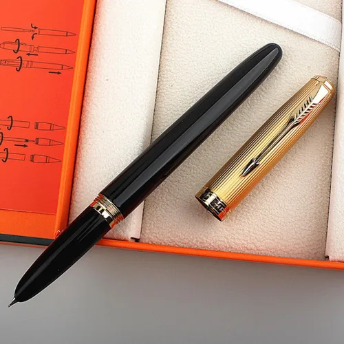 Vista 4 de Jinhao 85 Pluma Estilográfica Punta Extra Fina 0.015 in (Negro)