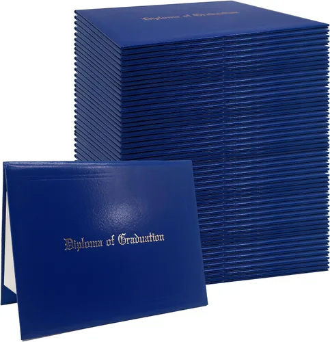 Vista 33 de GraduationMall Cubierta impresa para diploma para certificado 8.5 x 11 pulgadas, color negro, paquete de 1