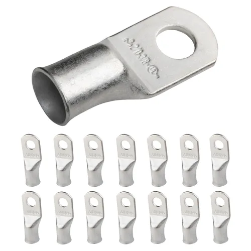 Vista 111 de SELTERM 5 piezas terminales de cable de cobre estañado 1/0 AWG perno de 1/2", extremos de cable de batería, terminales de anillo, conectores