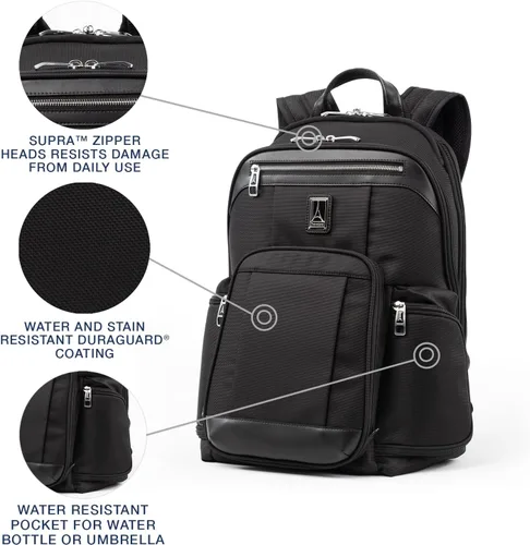 Vista 4 de Travelpro Platinum Elite - Mochila para laptop de negocios, se adapta a portátiles de hasta 17.5 pulgadas, trabajo escolar, viajes para hombres