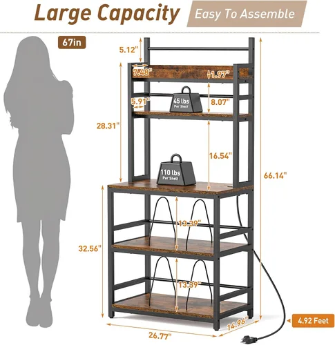 Vista 2 de Soporte para tocadiscos con almacenamiento de vinilo, soporte giratorio de 5 niveles con capacidad para más de 500 álbumes, mesa grande
