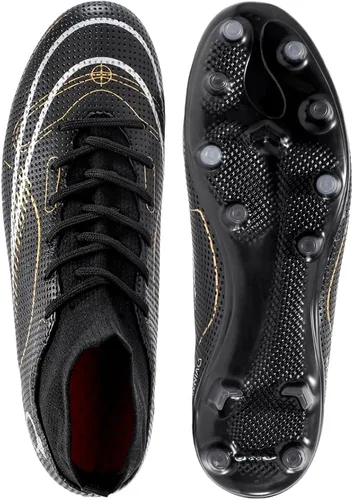 Vista 4 de breooes Botines de fútbol para hombre, botas de fútbol profesional, para entrenamiento, para exteriores, deportes de interior, atléticos, para niño