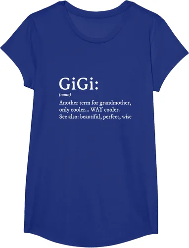 Vista 29 de Gigi Definition - Camiseta de regalo para abuela, cumpleaños y abuela, Negro