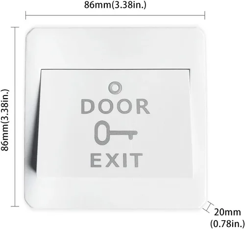 Vista 7 de Puerta giratoria automática, abridor de puerta oscilante, control remoto, apertura oscilante, operador de puerta resistente con 2 botones de salida