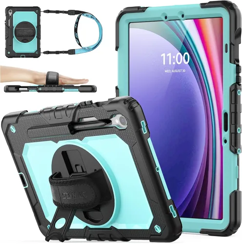 Vista 22 de SEYMAC stock Funda para Samsung Galaxy Tab S10 Lite / S10 FE / S9 FE 5G / S9 Funda para Tableta 10.9''/ 11'' Protectora con Protector de Pantalla