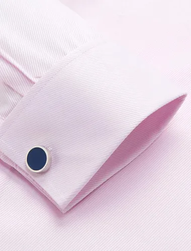 Vista 4 de Alimens & Gentle Camisas de vestir para hombre, manga larga, ajuste regular, formal, esmoquin, gemelos