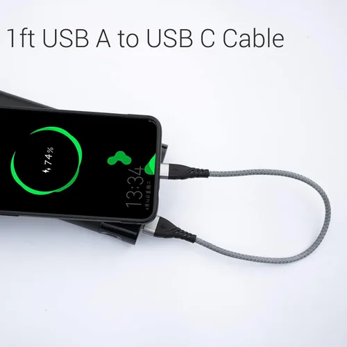 Vista 7 de Cable corto USB a USB C, cable USB C corto
